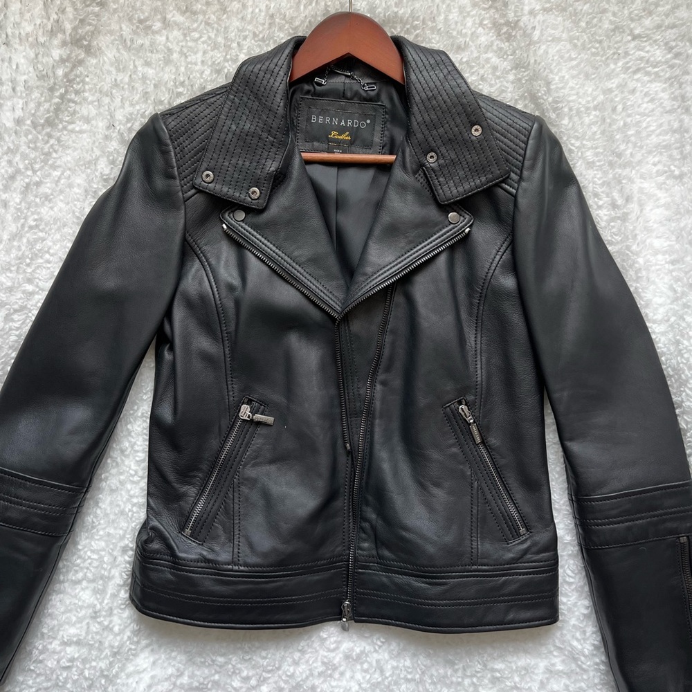 Bernardo Leather Moto Jacket